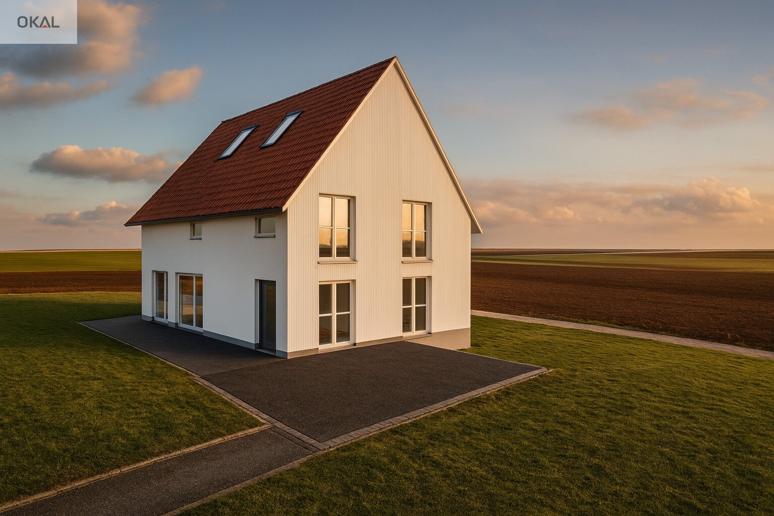 FLEXIBLES DESIGNHAUS MIT FLAIR im Grünen zentral gelegen