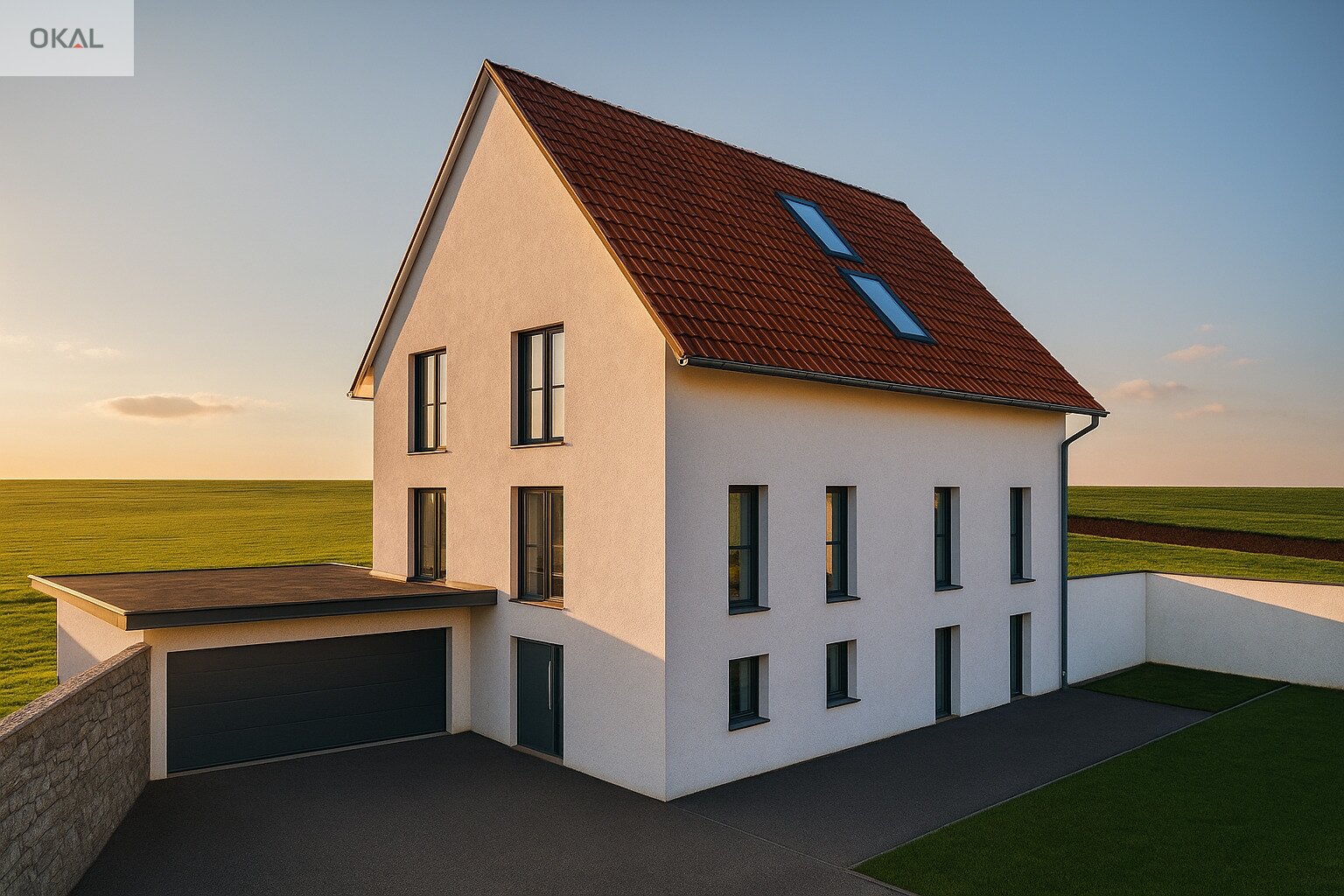 FLEXIBLES DESIGNHAUS MIT FLAIR im Grünen zentral gelegen