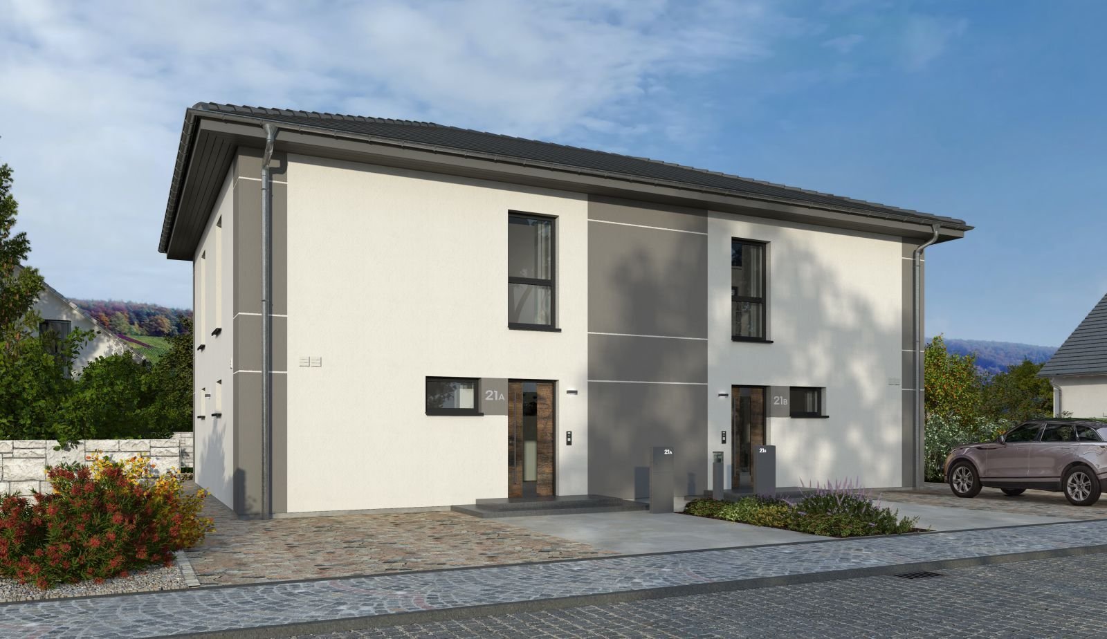 DOPPELHAUS MIT BESONDERER AUSSTRAHLUNG - mit Wohnkeller