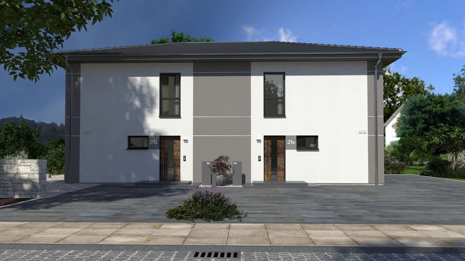 DOPPELHAUS MIT BESONDERER AUSSTRAHLUNG - mit Wohnkeller