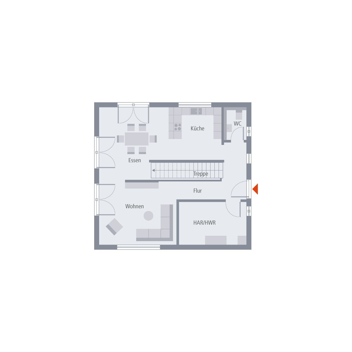 EINFAMILIENHAUS MIT OFFENER ARCHITEKTUR und Grundstück