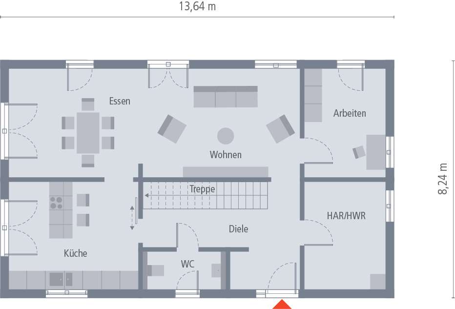 Hausbesichtigung eines Bauherrenhauses in Fellbach SO VIEL RAUM IN EINEM HAUS