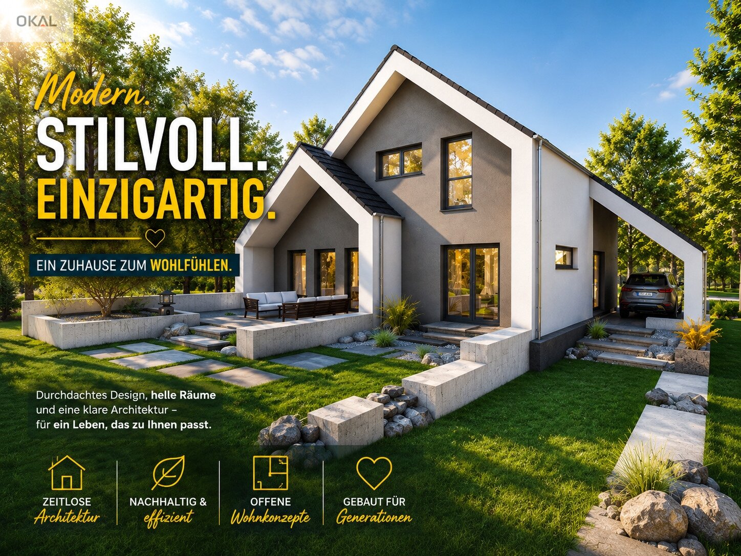 MODERNES WOHNEN MIT STIL UND KOMFORT