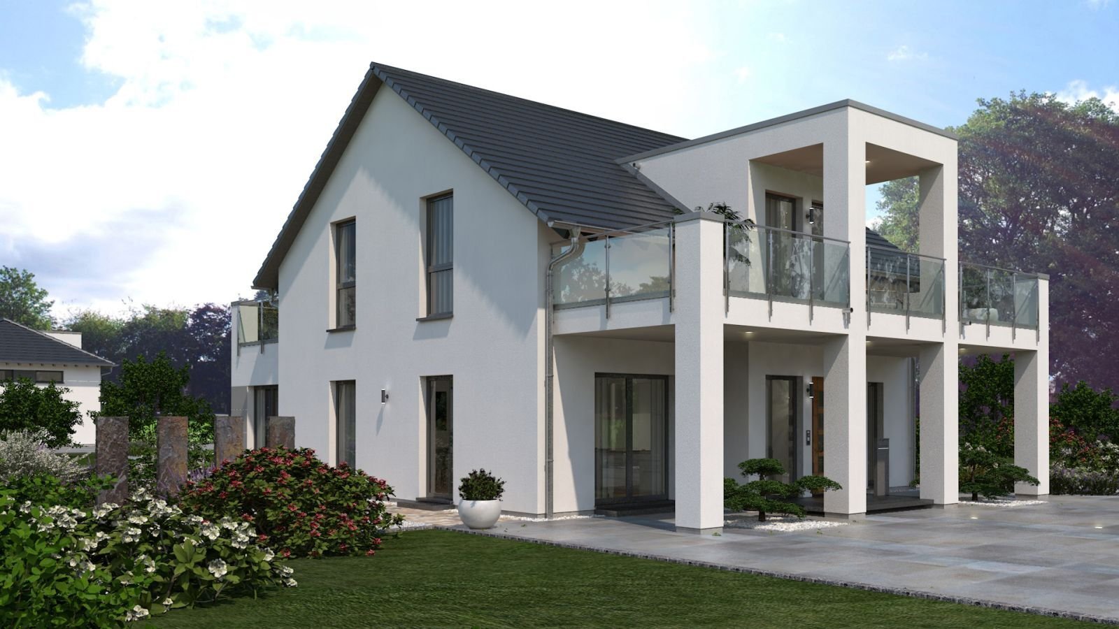 EINFAMILIENHAUS IM HAMPTON-STIL & SEEANWESEN