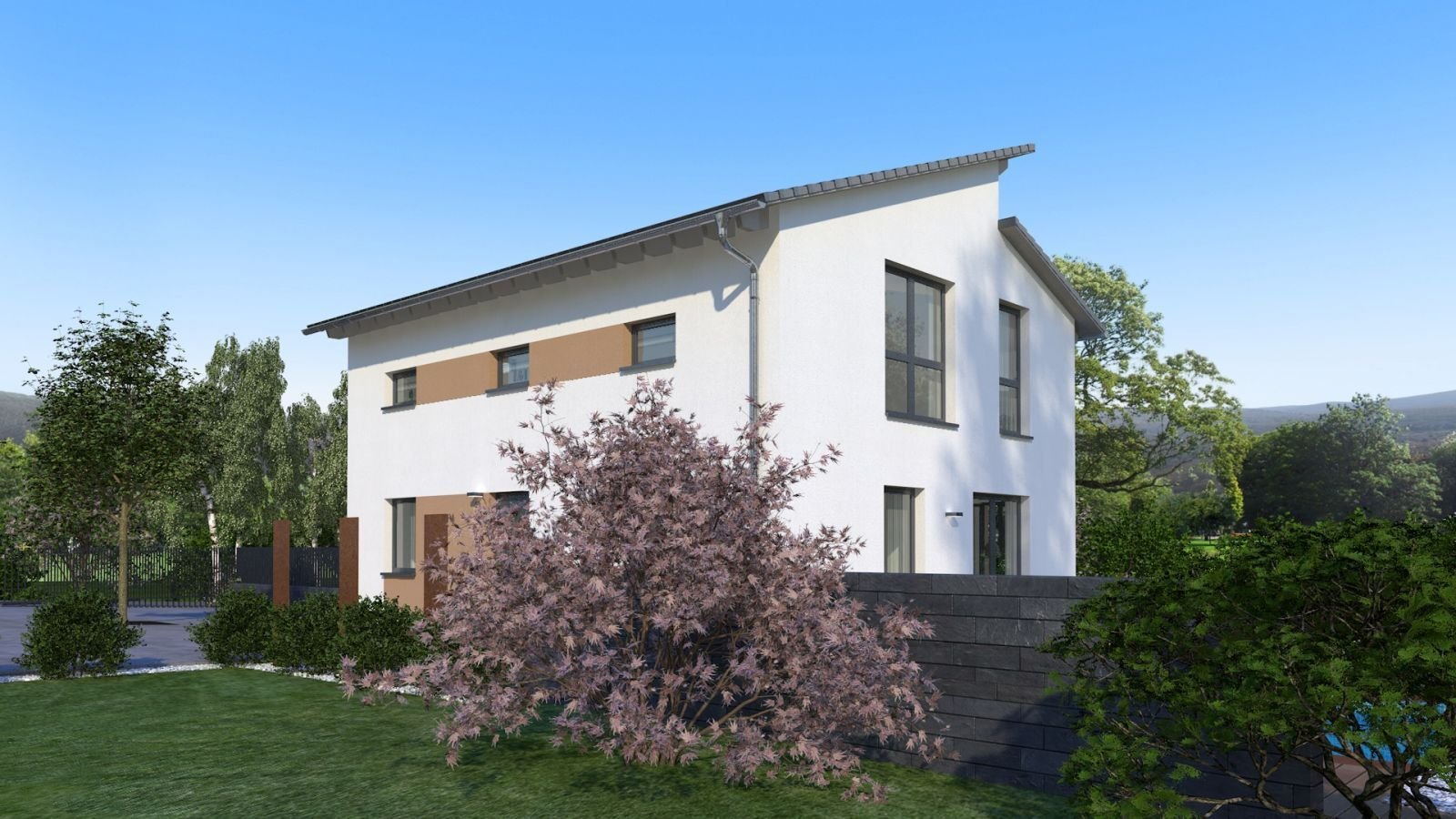 EINFAMILIENHAUS MIT VERSETZTEM PULTDACH