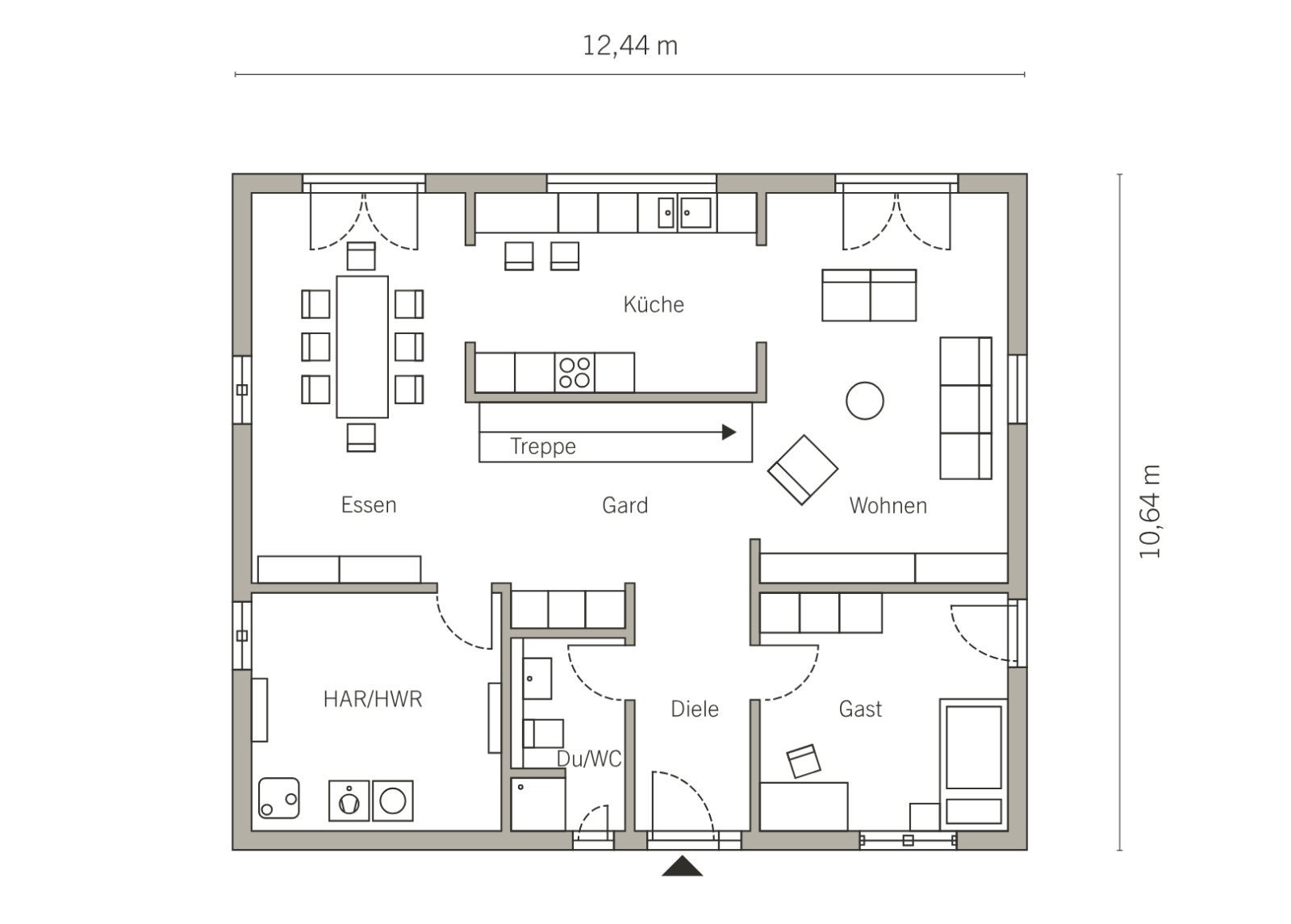 FLEXIBLES DESIGNHAUS MIT FLAIR