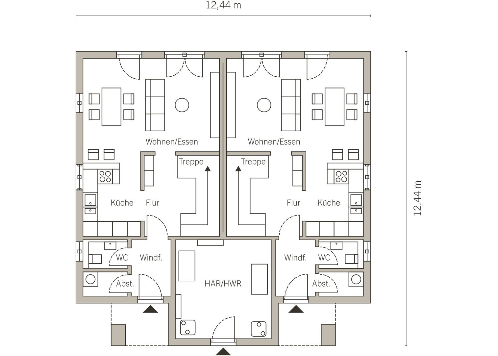 TÜR AN TÜR IM DOPPELHAUS
