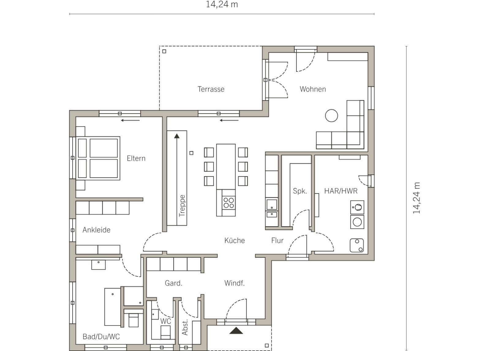 EINFAMILIENHAUS MIT STAFFELGESCHOSS