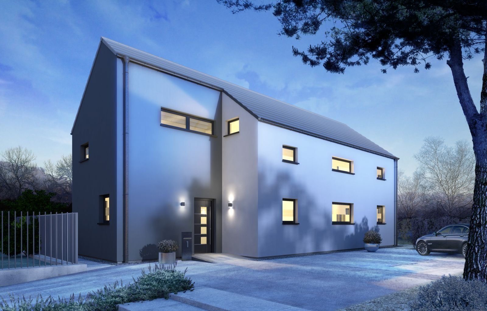 Designhaus 1 in sonniger Lage am Alpenrand einzugsfertig!