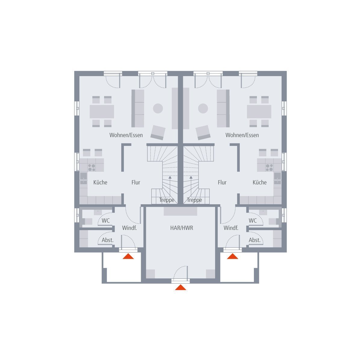 TÜR AN TÜR IM DOPPELHAUS