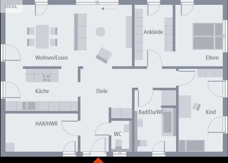 Bungalow 1: Modern wohnen – alles auf einer Ebene. Mit Wohnkeller.