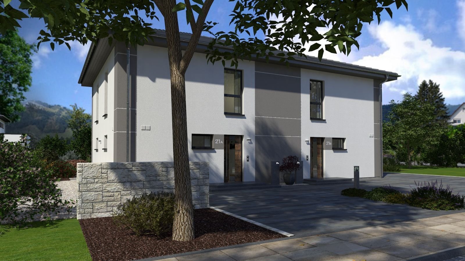 DOPPELHAUS MIT BESONDERER AUSSTRAHLUNG. Jetzt neue Okal Wohnbauförderung 2026 beantragen