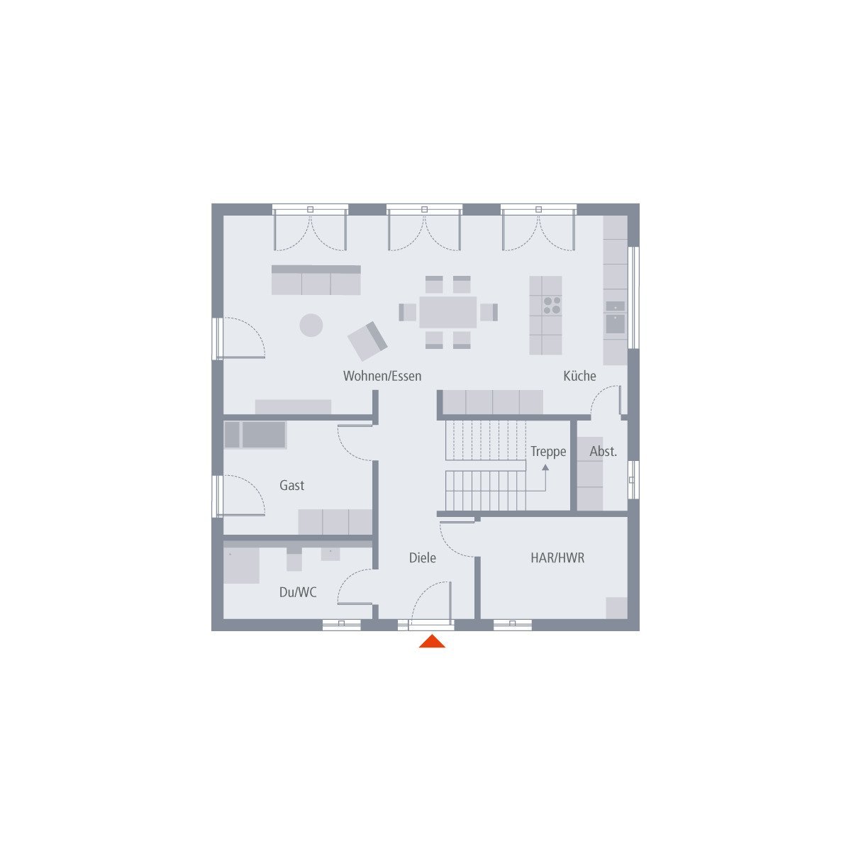 LICHTDURCHFLUTETES EINFAMILIENHAUS MIT VIEL RAUM -projektiert-