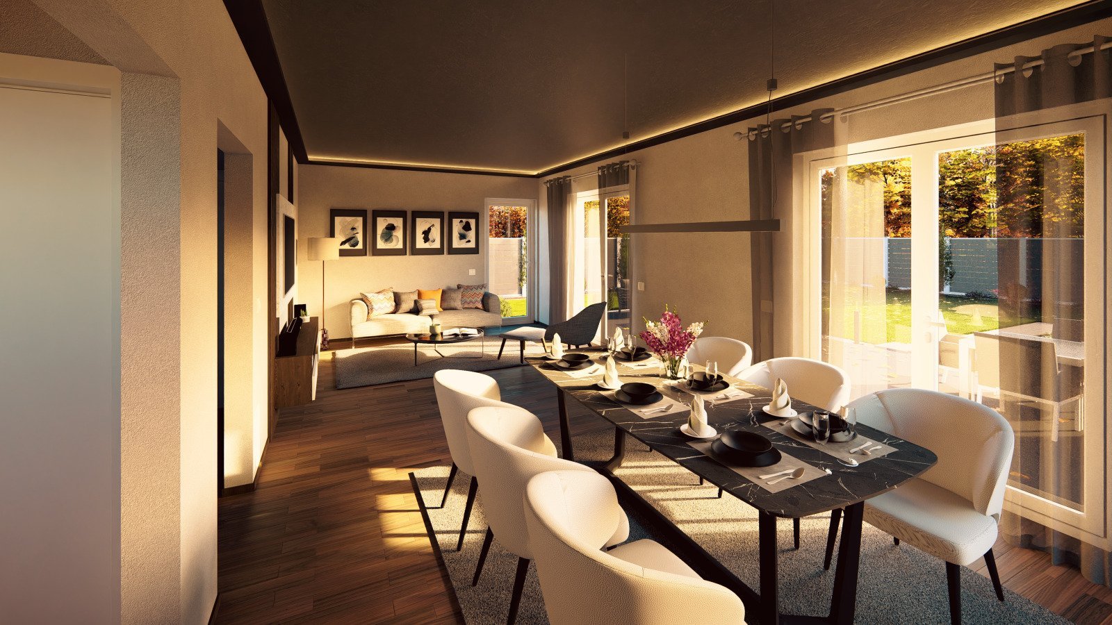 SACHLICHES EIN­FA­MI­LI­EN­HAUS GEPAART MIT NÜTZLICHER FUNKTIONALITÄT