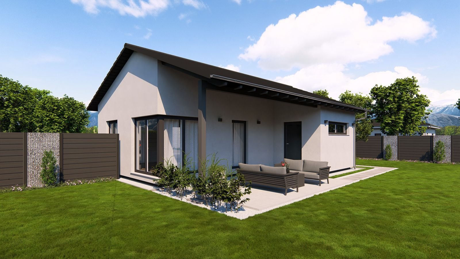 ELEGANTER BUNGALOW MIT OFFENEM WOHNKONZEPT -projektiert-