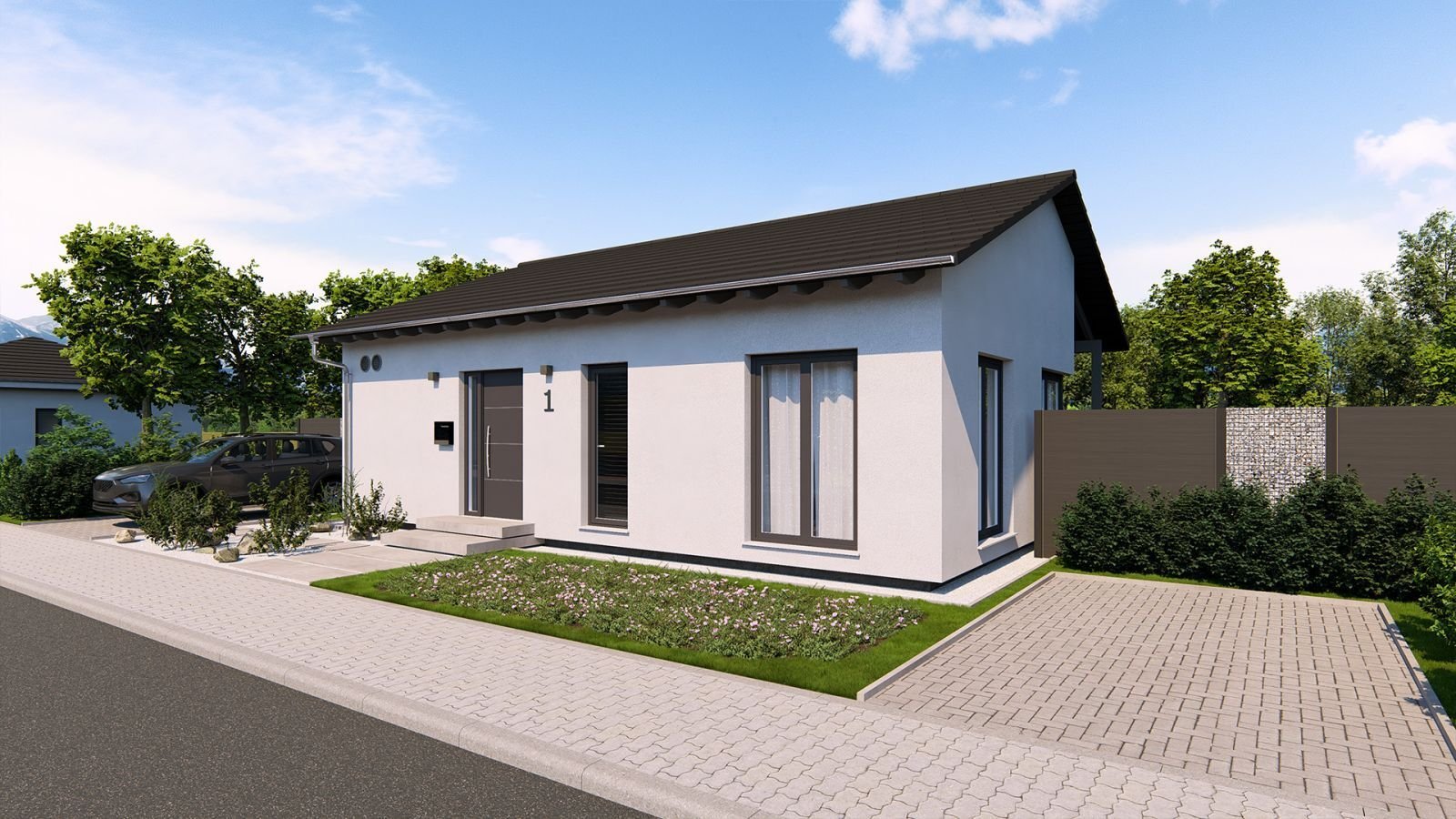 ELEGANTER BUNGALOW MIT OFFENEM WOHNKONZEPT -projektiert-