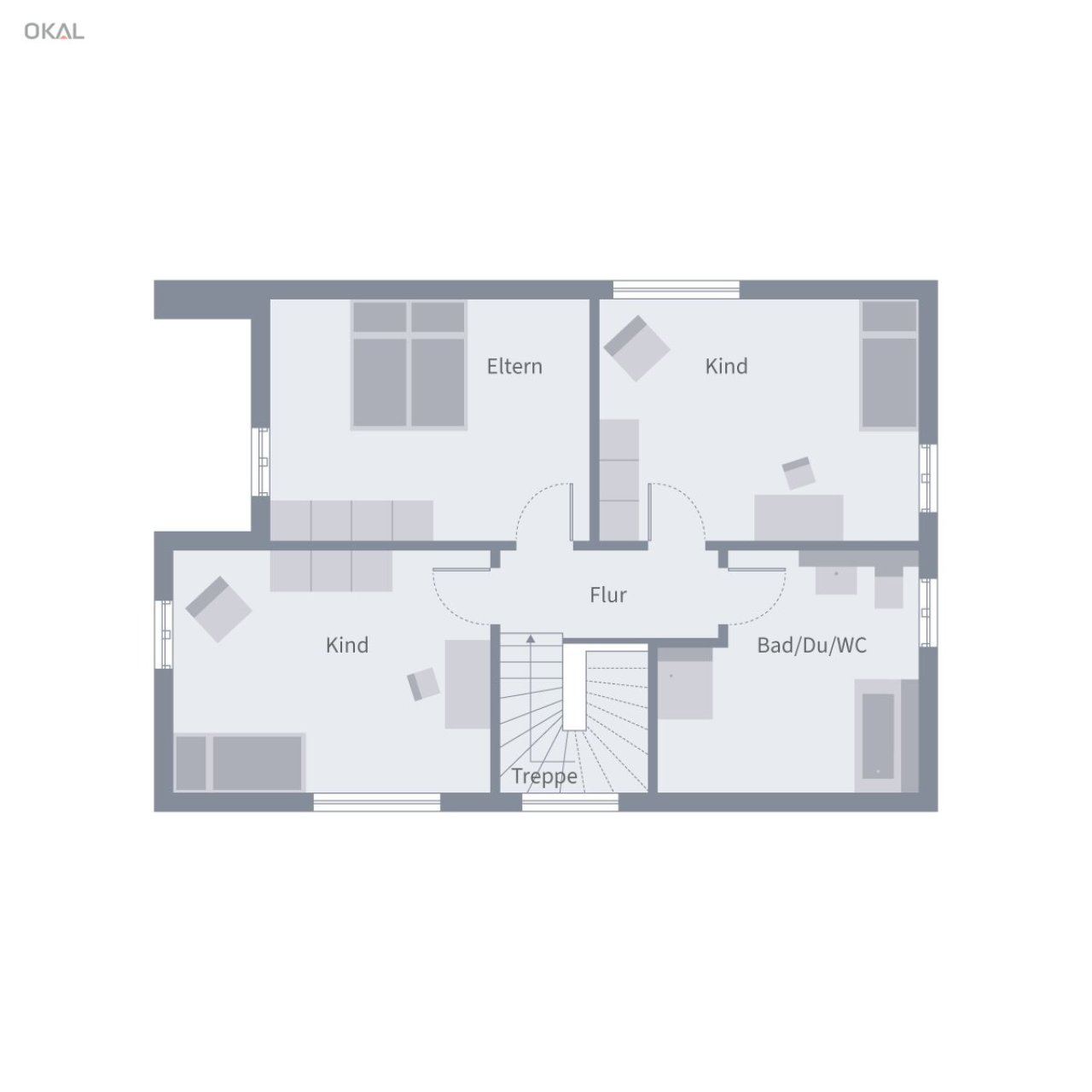 Grundriß Dachgeschoß 
