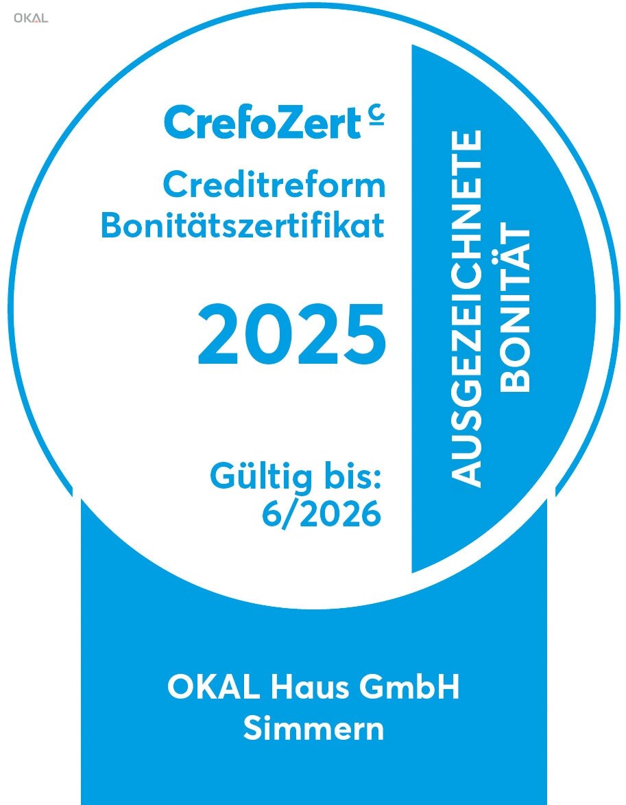 OKAL Haus GmbH Crefo-Zertifikat