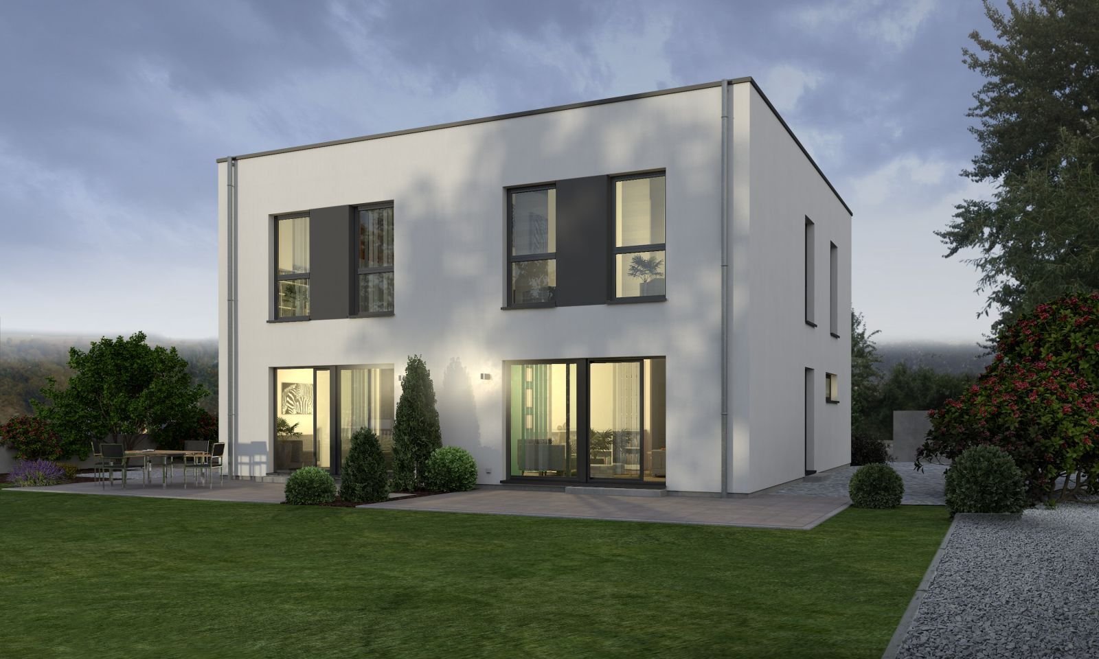 PURISTISCHES DOPPELHAUS 