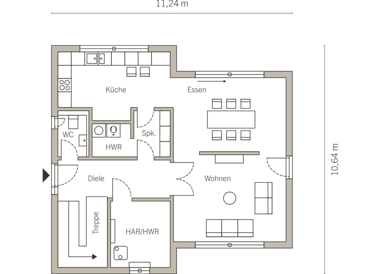 Grundriss Erdgeschoss Grundriss Erdgeschoss