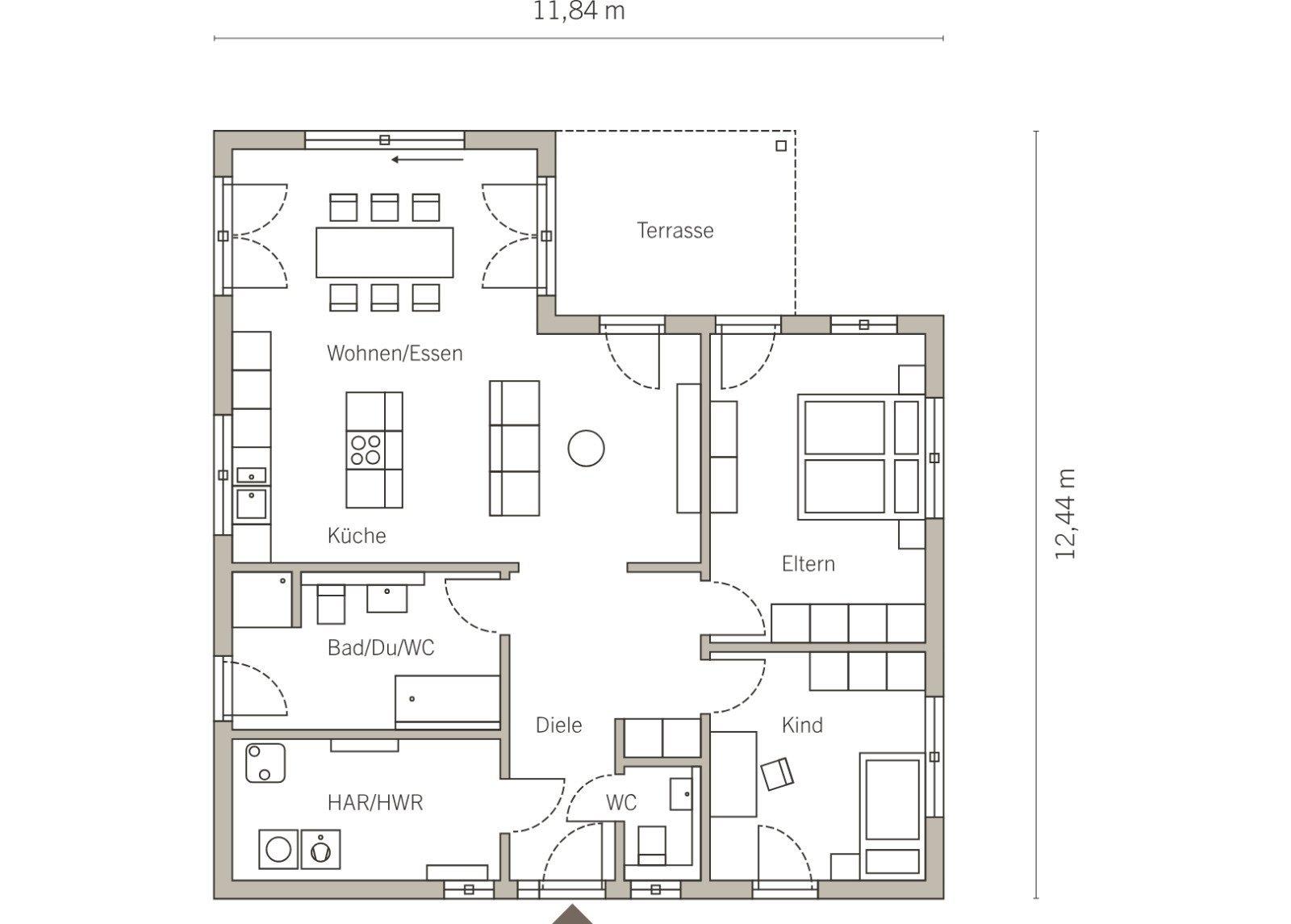 Grundriss Erdgeschoss