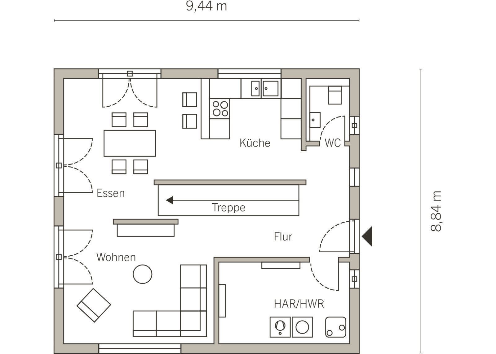 Grundriss Erdgeschoss Grundriss Erdgeschoss