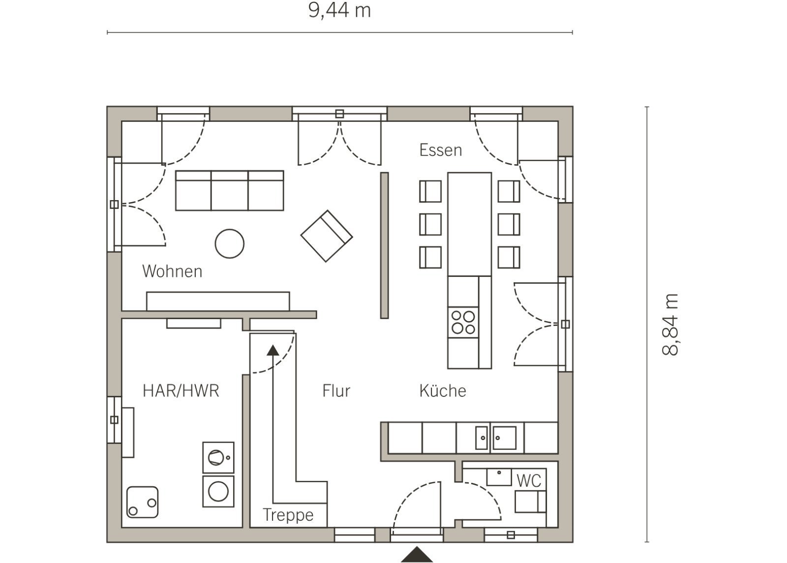 Grundriss Erdgeschoss Grundriss Erdgeschoss
