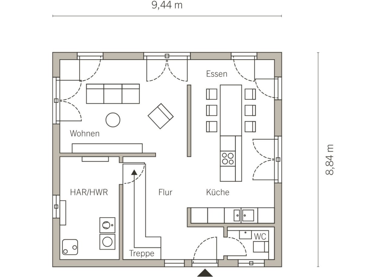 Grundriss Erdgeschoss Grundriss Erdgeschoss