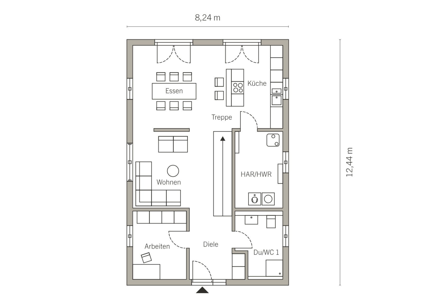 Grundriss Erdgeschoss Grundriss Erdgeschoss