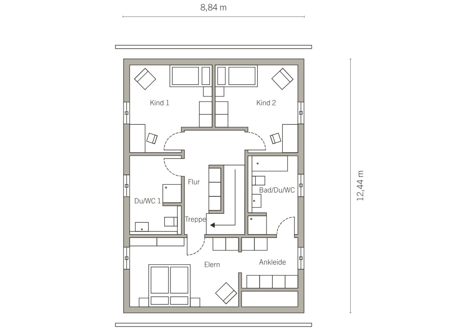 Grundriss Dachgeschoss