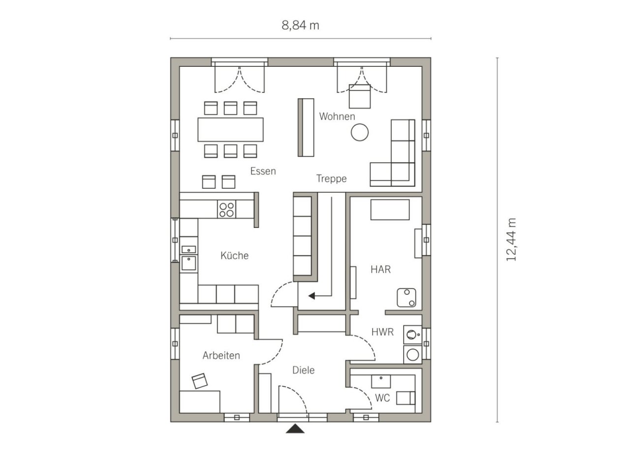Grundriss Erdgeschoss