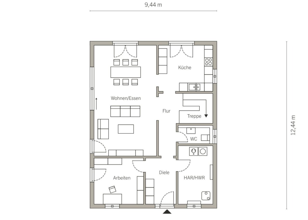 Grundriss Erdgeschoss Grundriss Erdgeschoss