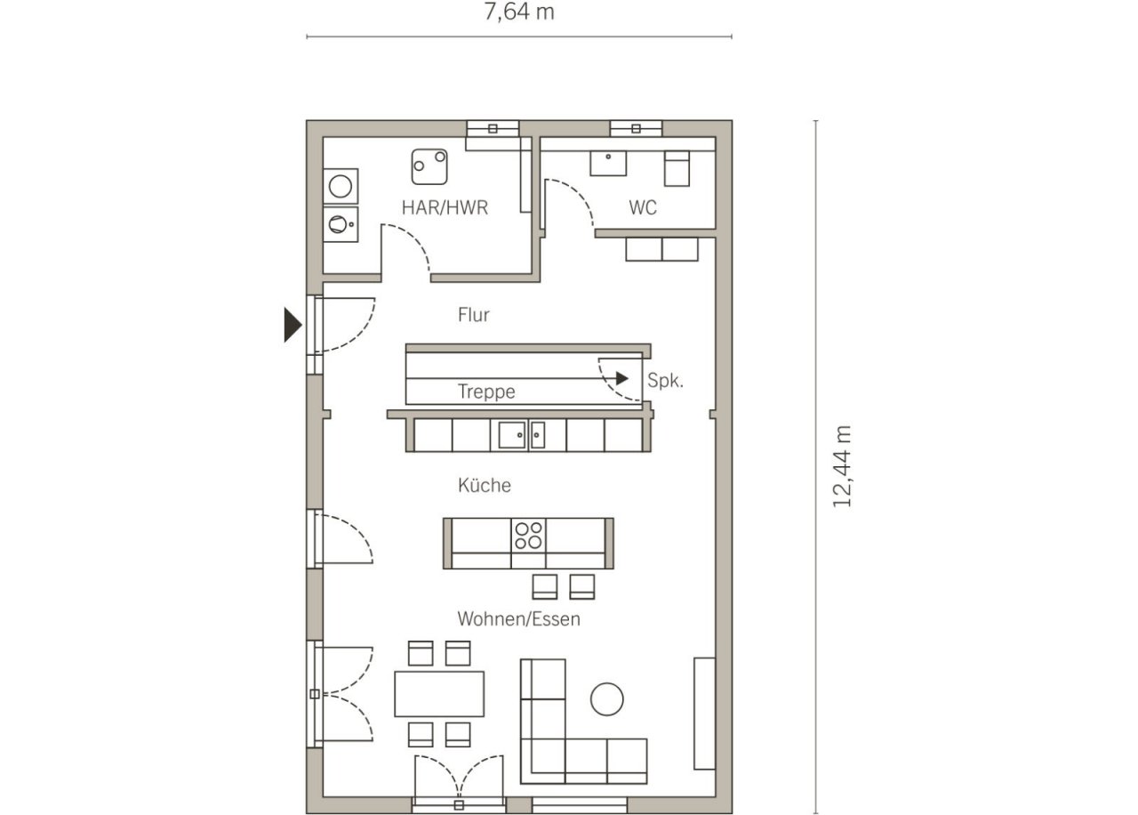 Grundriss Erdgeschoss Grundriss Erdgeschoss
