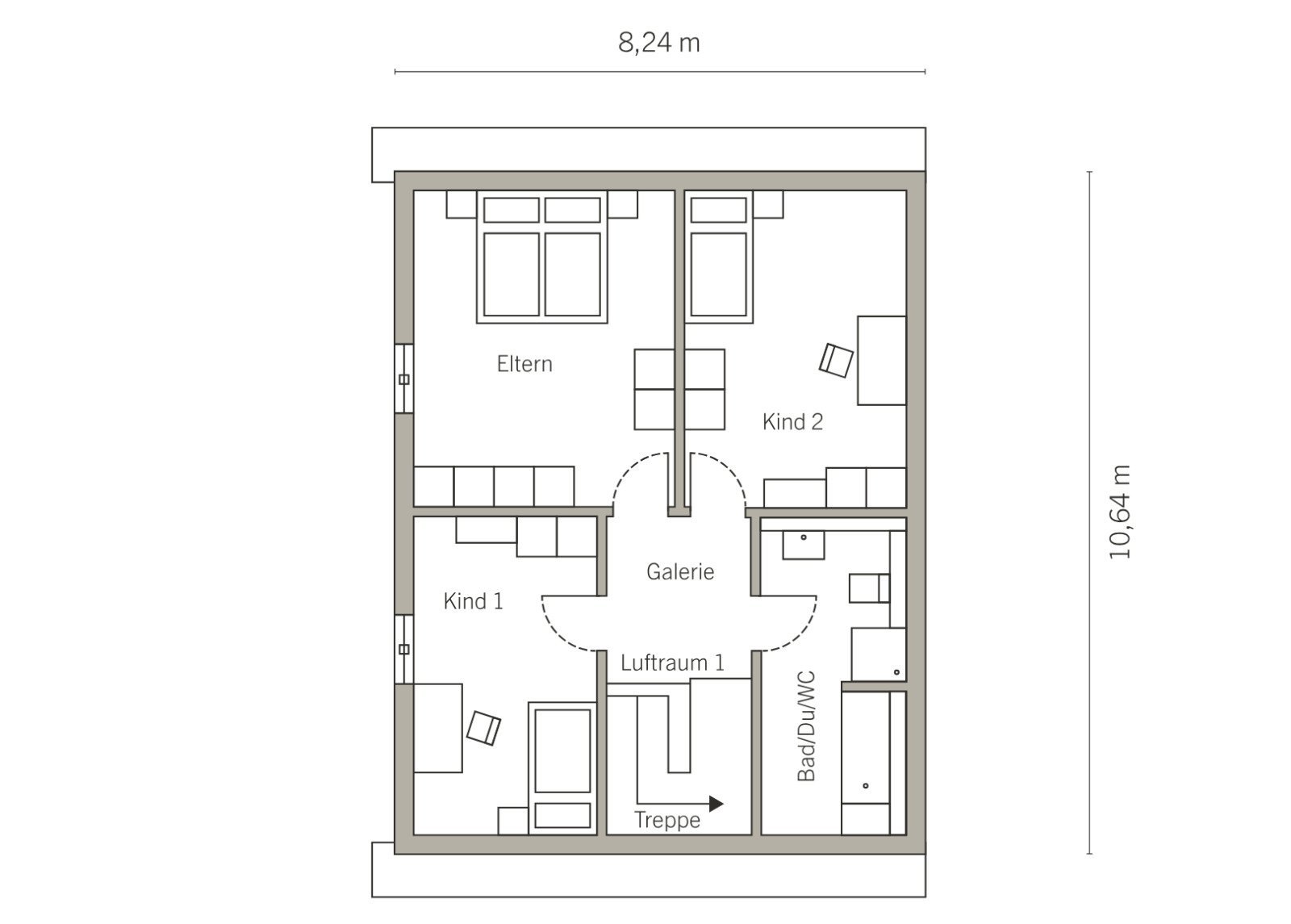 Grundriss Dachgeschoss