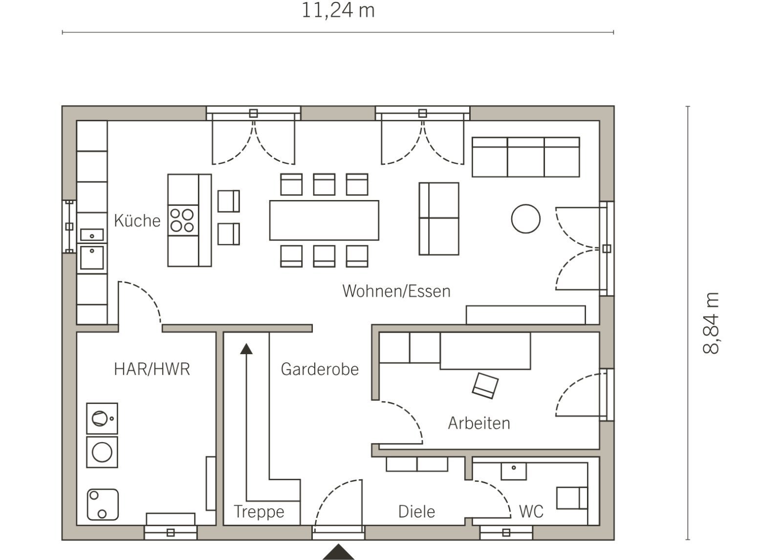Grundriss Erdgeschoss Grundriss Erdgeschoss