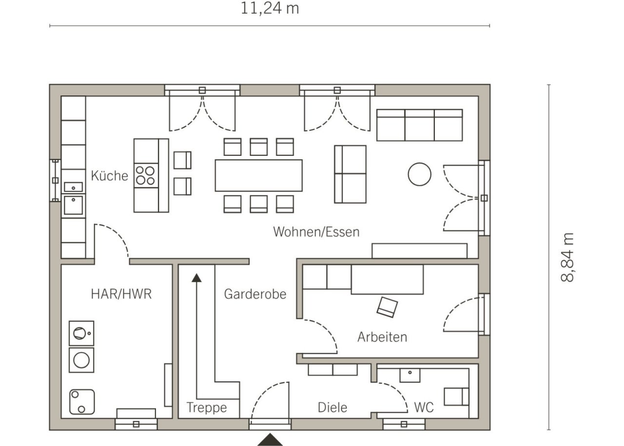 Grundriss Erdgeschoss Grundriss Erdgeschoss