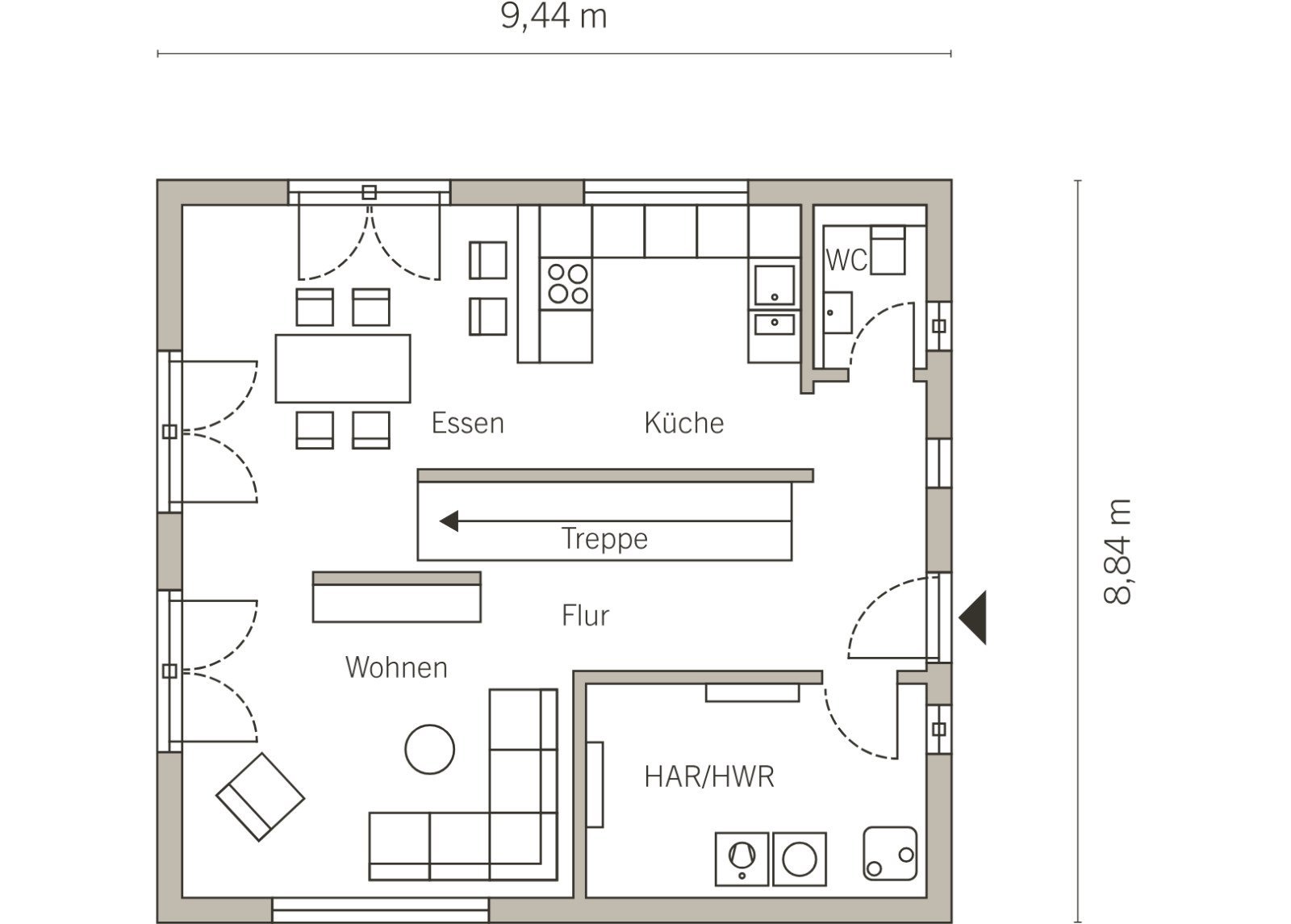 Grundriss Erdgeschoss