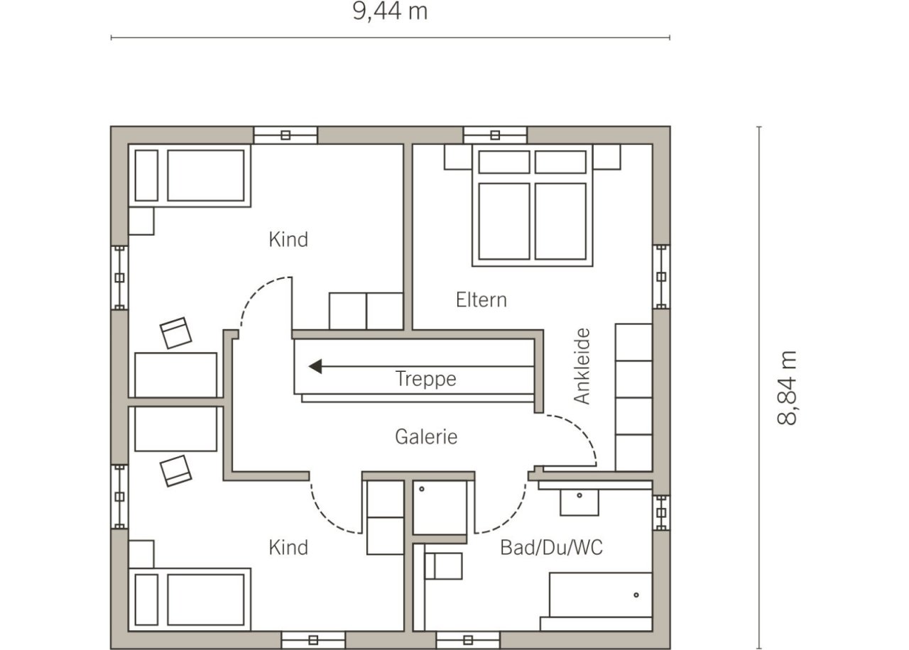 Grundriss Dachgeschoss