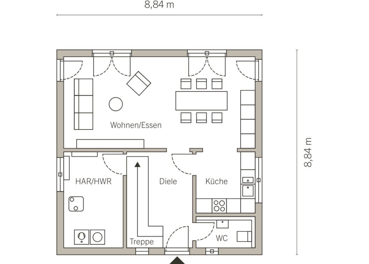 Grundriss Erdgeschoss