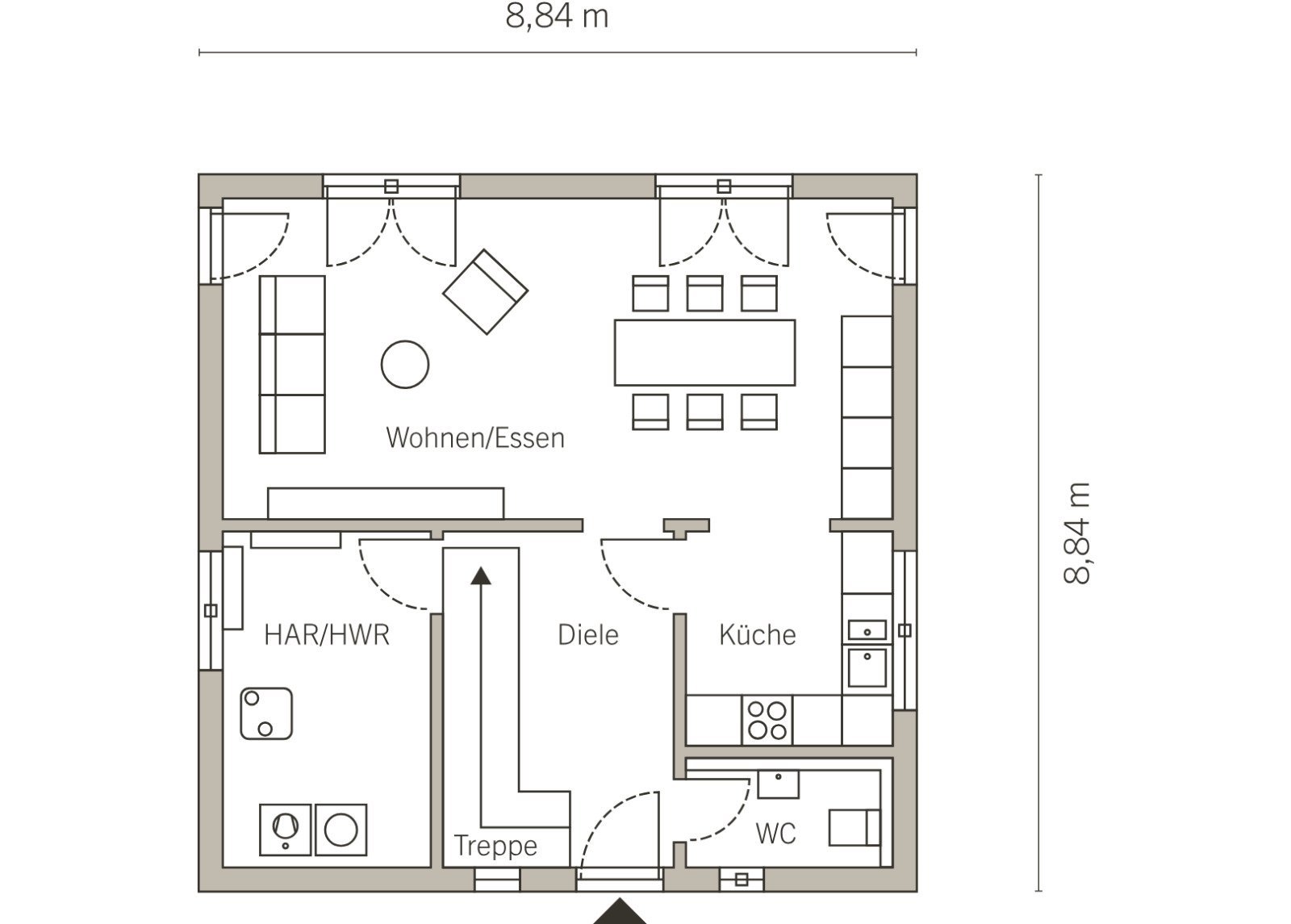 Grundriss Erdgeschoss Grundriss Erdgeschoss