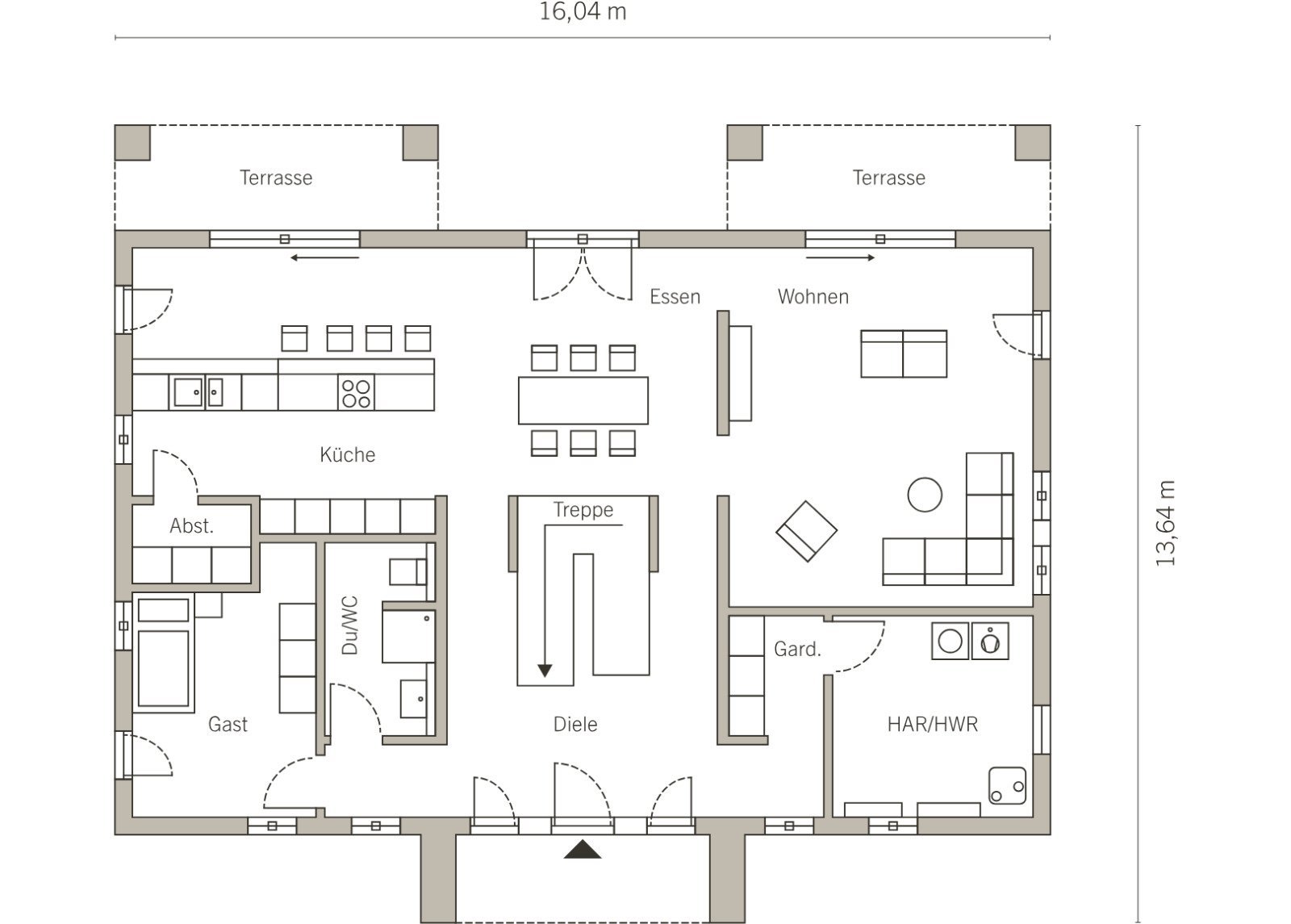 Grundriss Erdgeschoss Grundriss Erdgeschoss