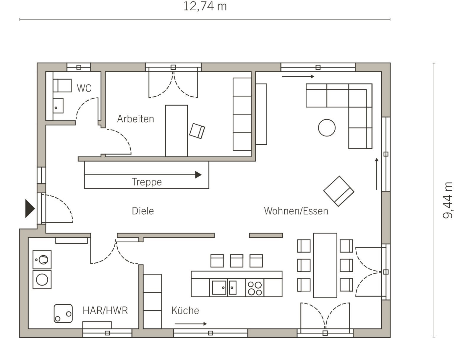 Grundriss Erdgeschoss Grundriss Erdgeschoss