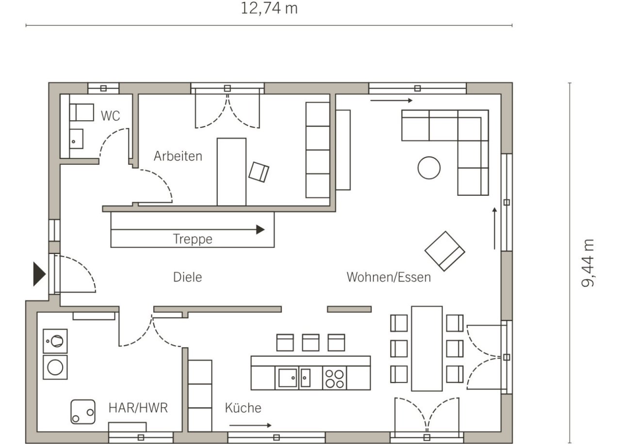 Grundriss Erdgeschoss Grundriss Erdgeschoss