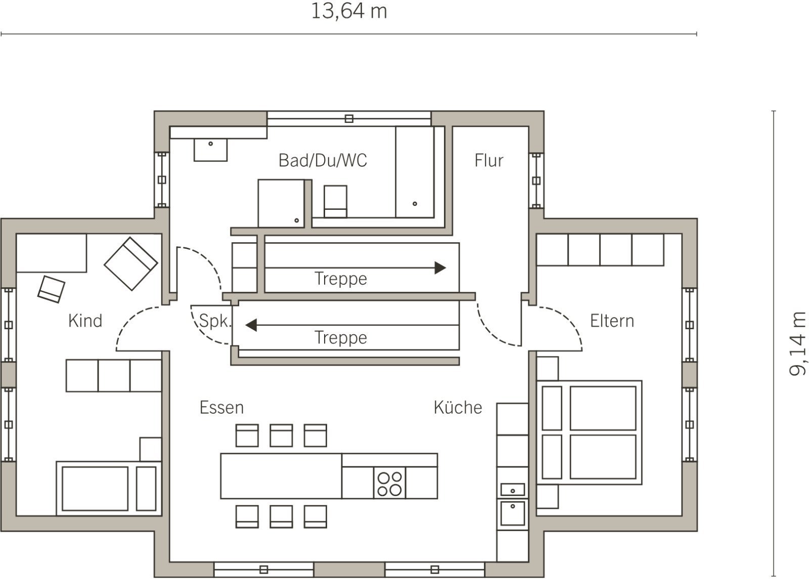 Grundriss Obergeschoss Grundriss Obergeschoss