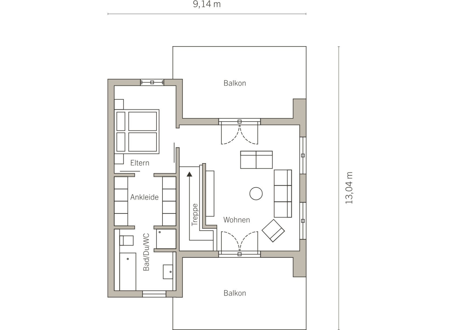 Grundriss Obergeschoss 2