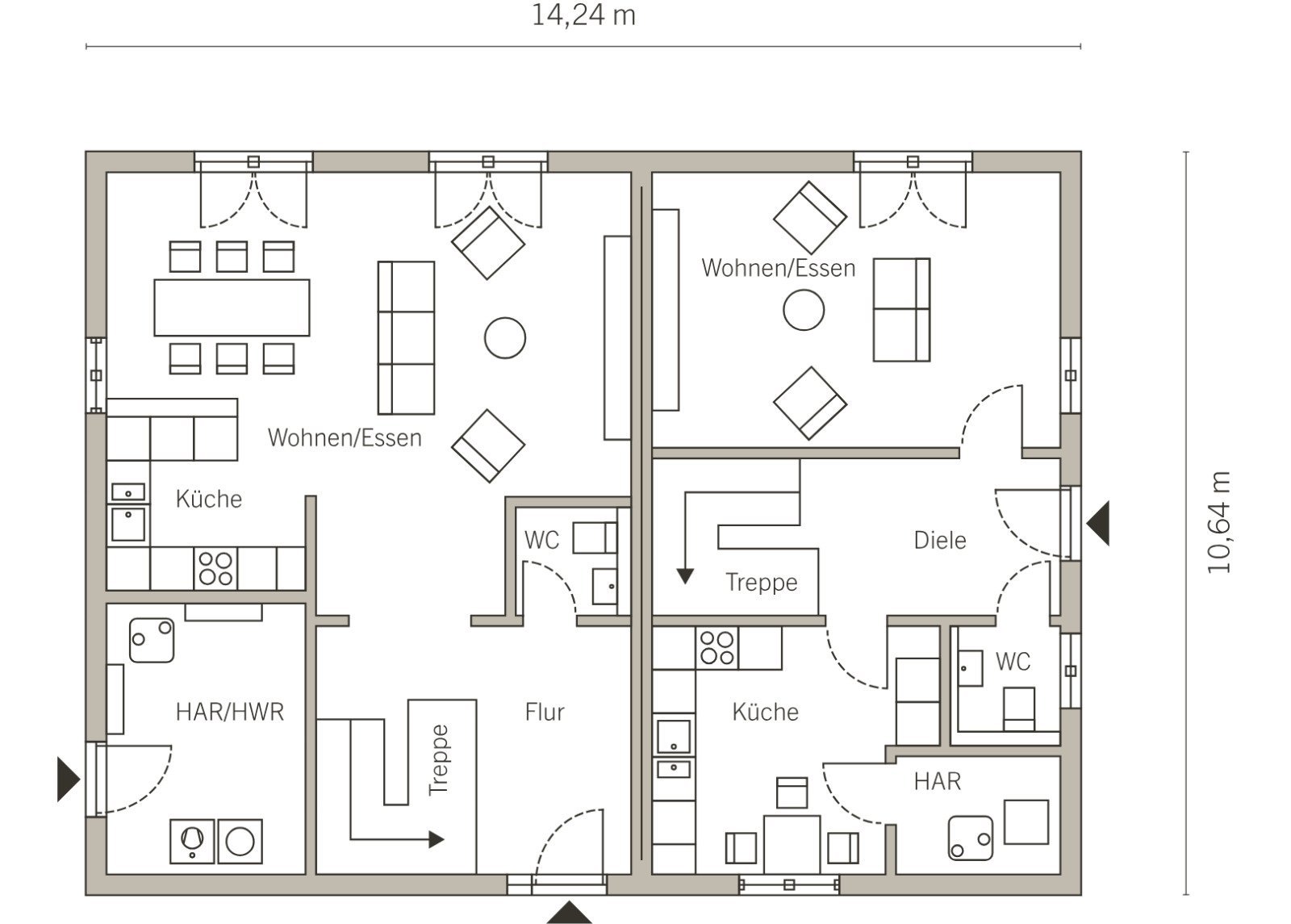 Grundriss Erdgeschoss Grundriss Erdgeschoss