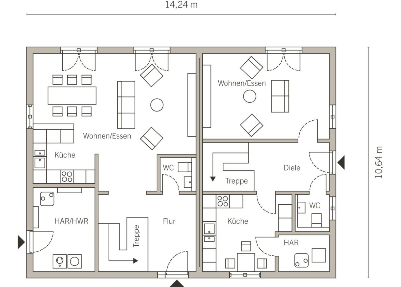 Grundriss Erdgeschoss Grundriss Erdgeschoss