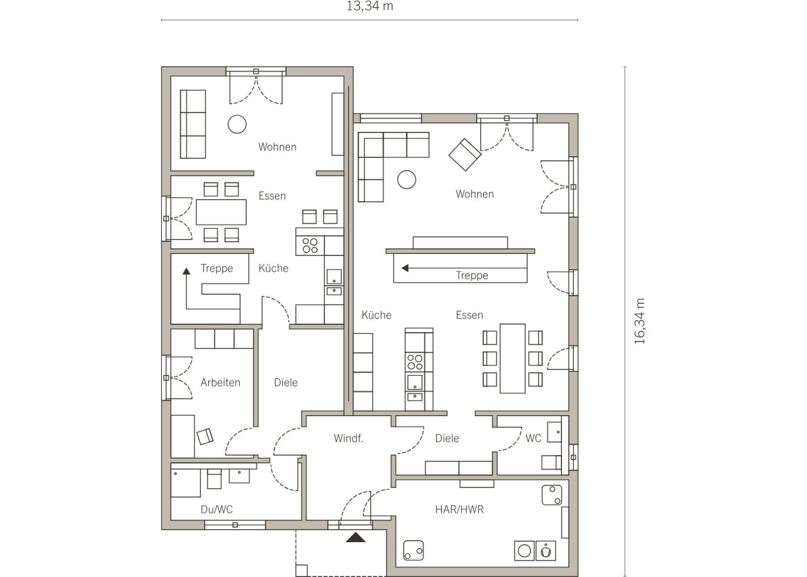Grundriss Erdgeschoss Grundriss Erdgeschoss