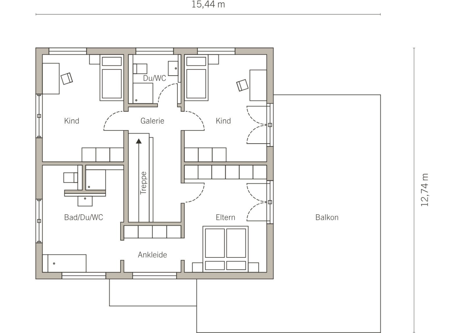 Grundriss Dachgeschoss