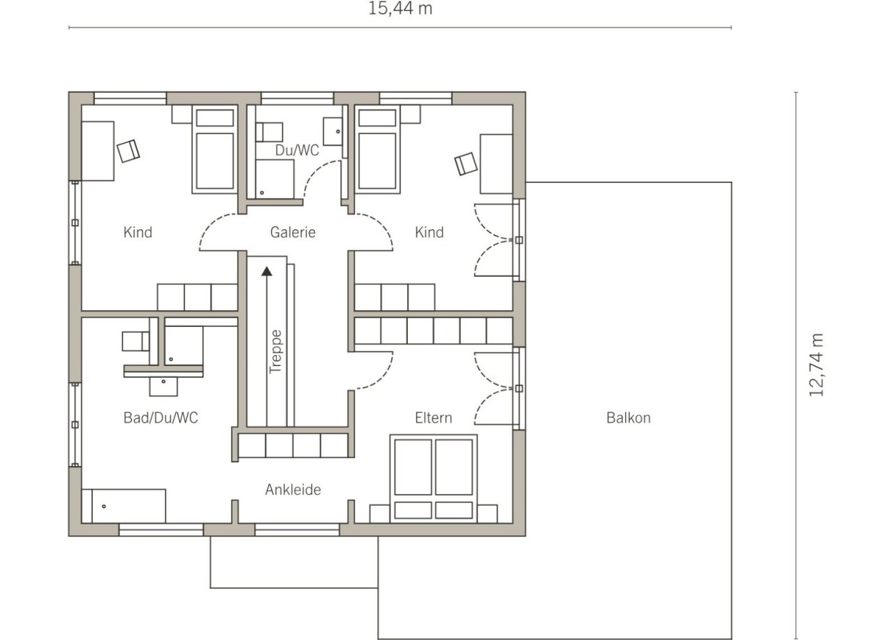 Grundriss Dachgeschoss